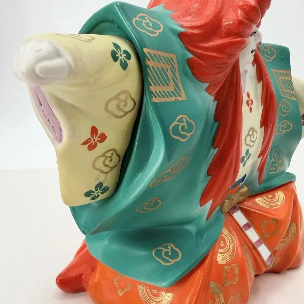 Vintage 1970s House of Koshu Sake Samurai Warrior Decanter EMPTY Bar Decor